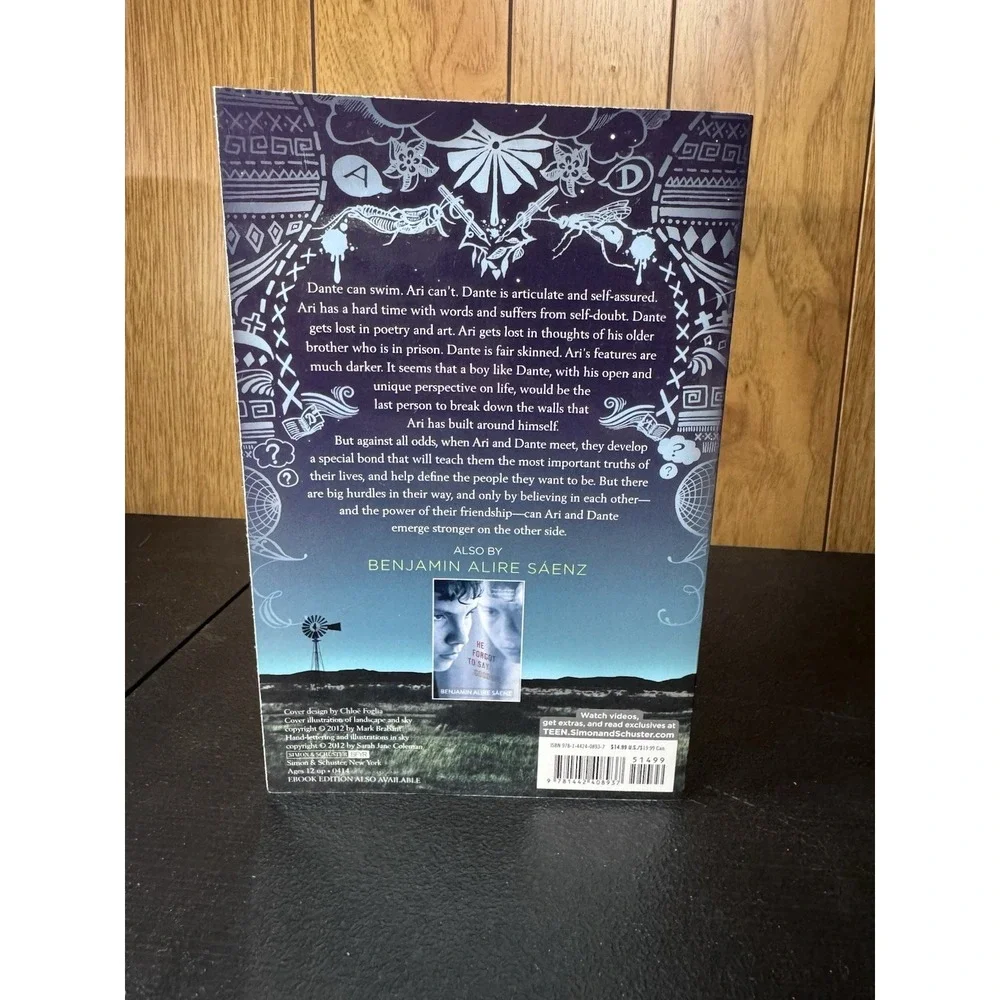 Aristotle And Dante Discover The Secrets Of The Universe Saenz YA Paperback Book